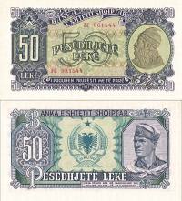 *50 Leke Albánsko 1957 P29 UNC - Kliknutím na obrázok zatvorte -